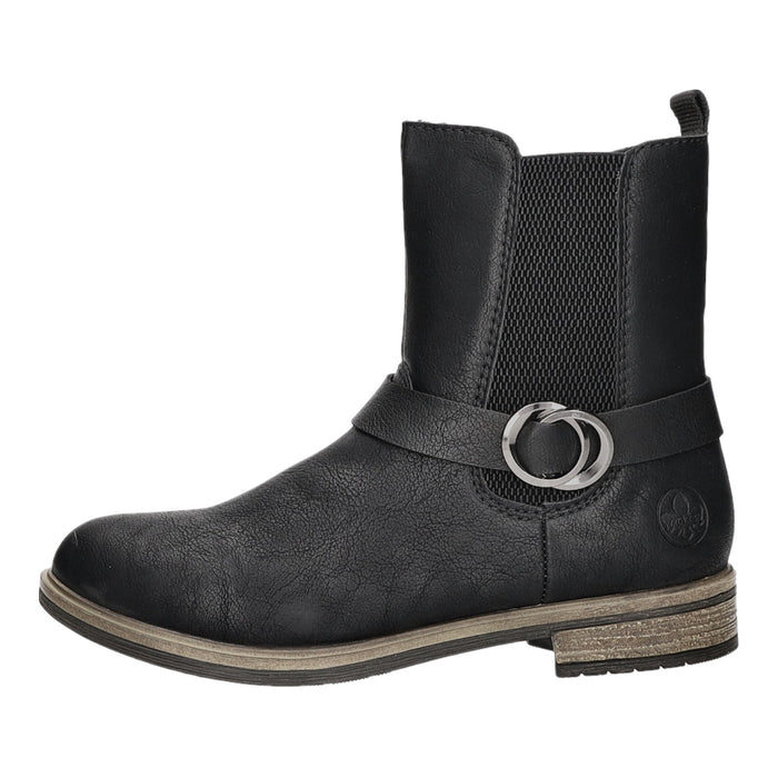 Rieker Schlupf-/Reißverschlußstiefelette Warmfutter bis 35mm Absatz (casual)