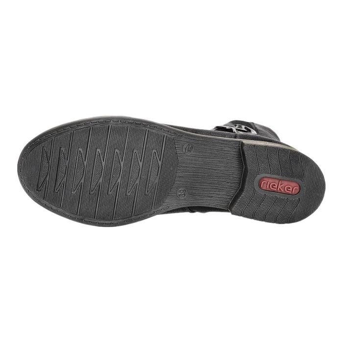 Rieker Schlupf-/Reißverschlußstiefelette Warmfutter bis 35mm Absatz (casual)