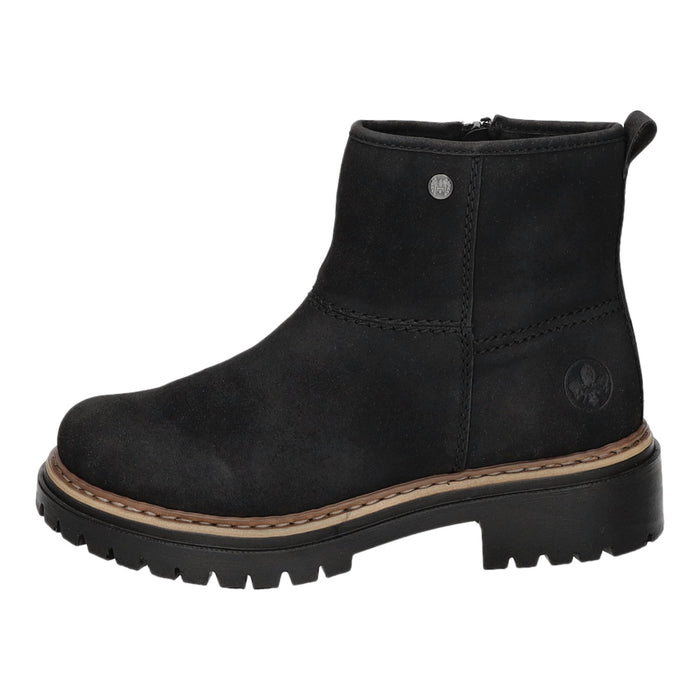 Rieker Schlupf-/Reißverschlußstiefelette Warmfutter bis 35mm Absatz (casual) - SchuhEggers.de