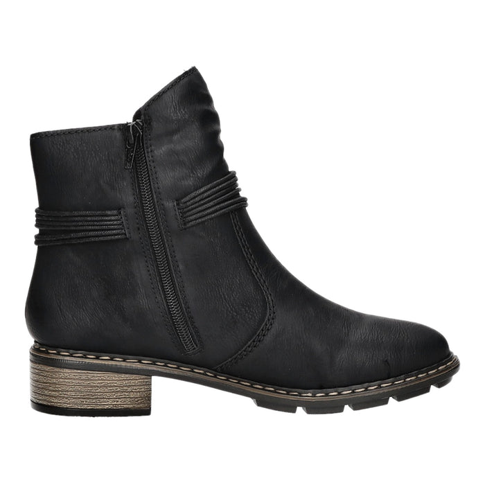 Rieker Schlupf-/Reißverschlußstiefelette Warmfutter bis 35mm Absatz (casual) - SchuhEggers.de