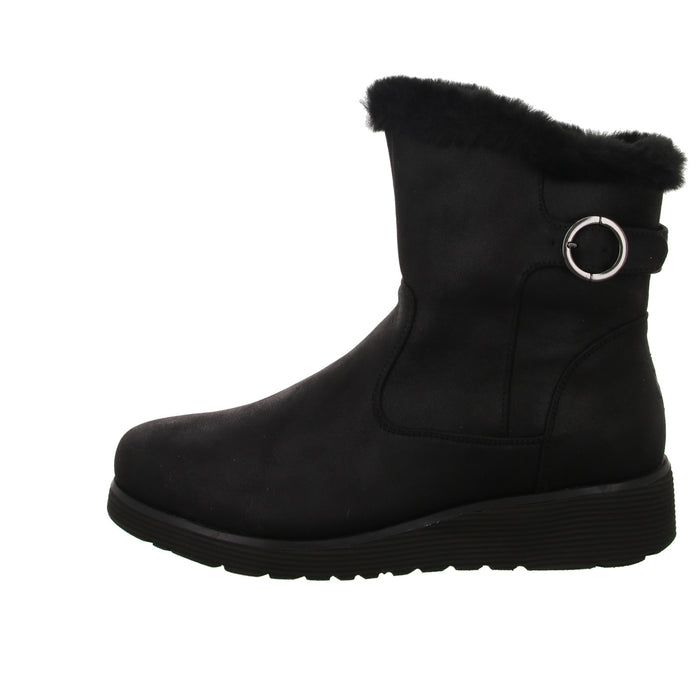 Skechers Schlupf-/Reißverschlußstiefelette Warmfutter bis 35mm Absatz (casual) Keepsakes Wedge-COMFY WINTER - SchuhEggers.de