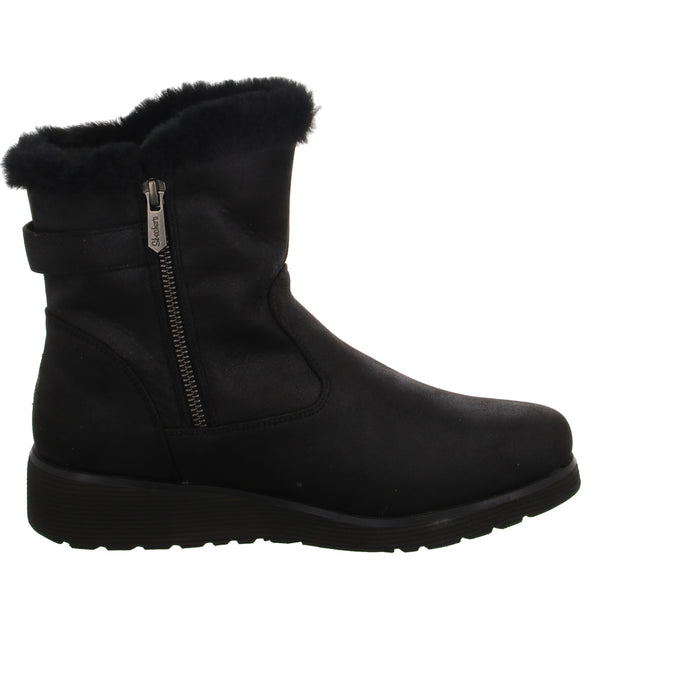 Skechers Schlupf-/Reißverschlußstiefelette Warmfutter bis 35mm Absatz (casual) Keepsakes Wedge-COMFY WINTER - SchuhEggers.de
