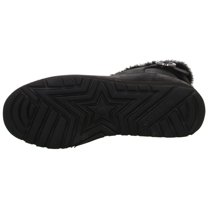 Skechers Schlupf-/Reißverschlußstiefelette Warmfutter bis 35mm Absatz (casual) Keepsakes Wedge-COMFY WINTER - SchuhEggers.de