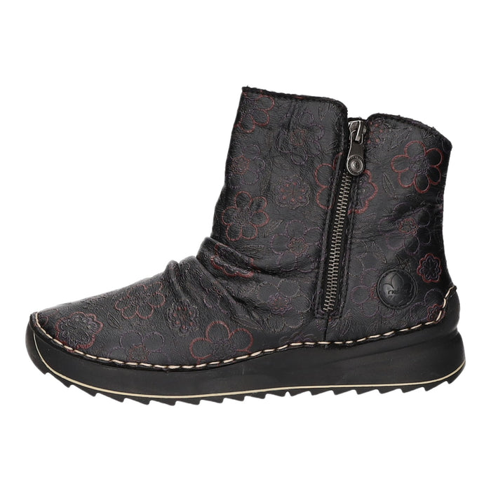 Rieker Schlupf-/Reißverschlußstiefelette Warmfutter bis 35mm Absatz (casual)