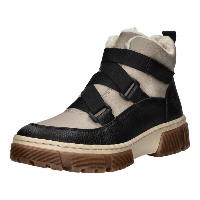 Rieker Schlupf-/Reißverschlußstiefelette Warmfutter bis 35mm Absatz (casual) - SchuhEggers.de