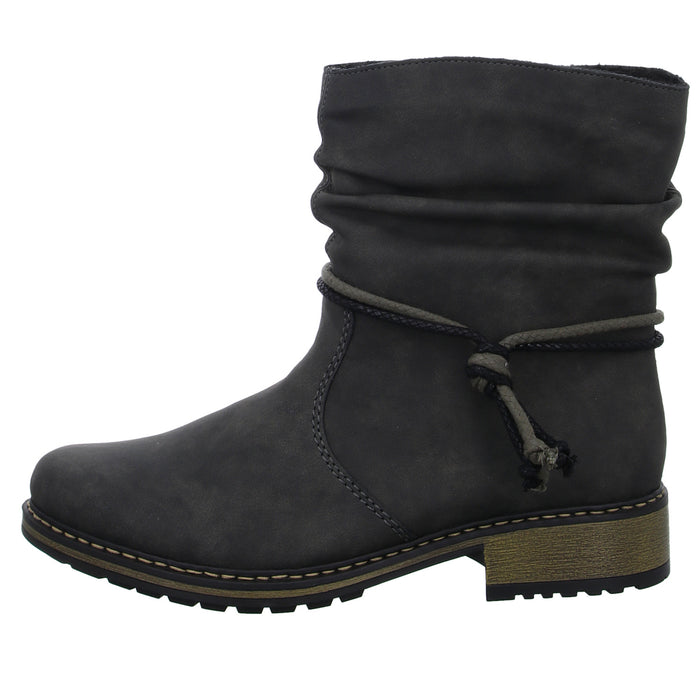 Rieker Schlupf-/Reißverschlußstiefelette Warmfutter bis 35mm Absatz (casual) - SchuhEggers.de