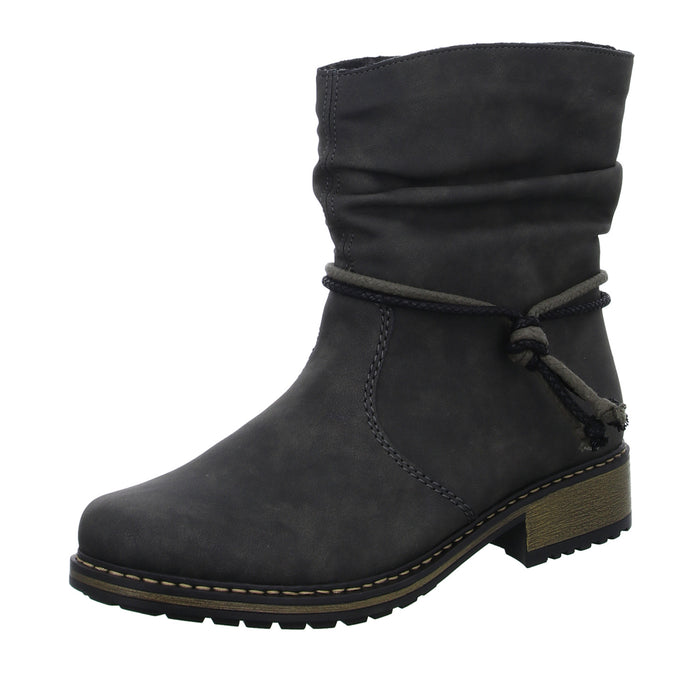Rieker Schlupf-/Reißverschlußstiefelette Warmfutter bis 35mm Absatz (casual) - SchuhEggers.de