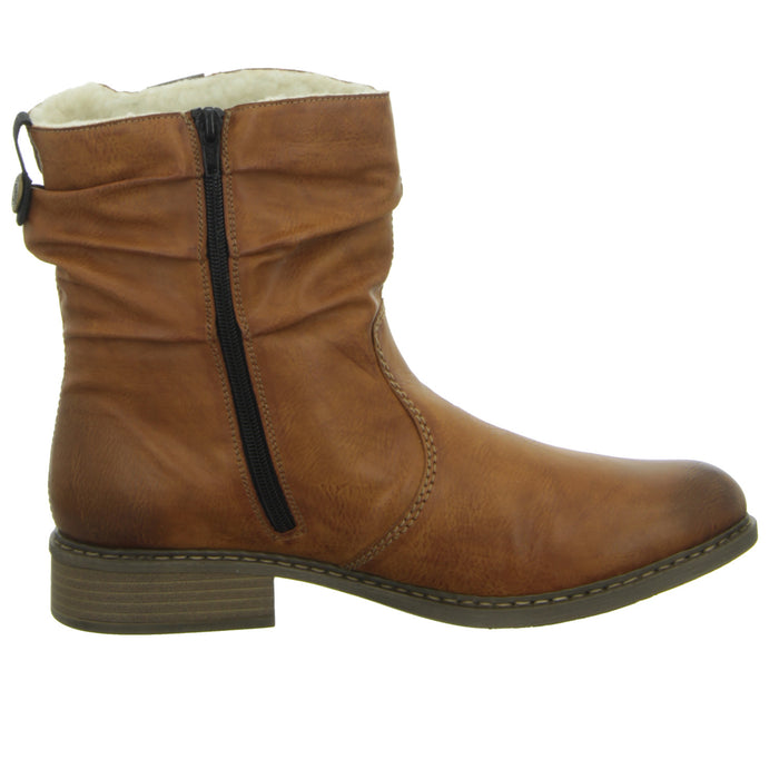 Rieker Schlupf-/Reißverschlußstiefelette Warmfutter bis 35mm Absatz (casual) - SchuhEggers.de