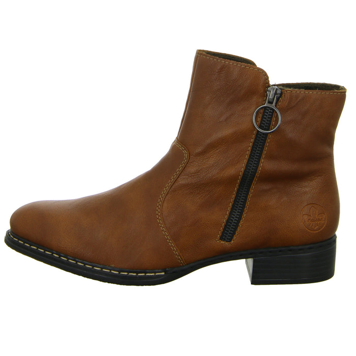 Rieker Schlupf-/Reißverschlußstiefelette Warmfutter bis 35mm Absatz (casual)