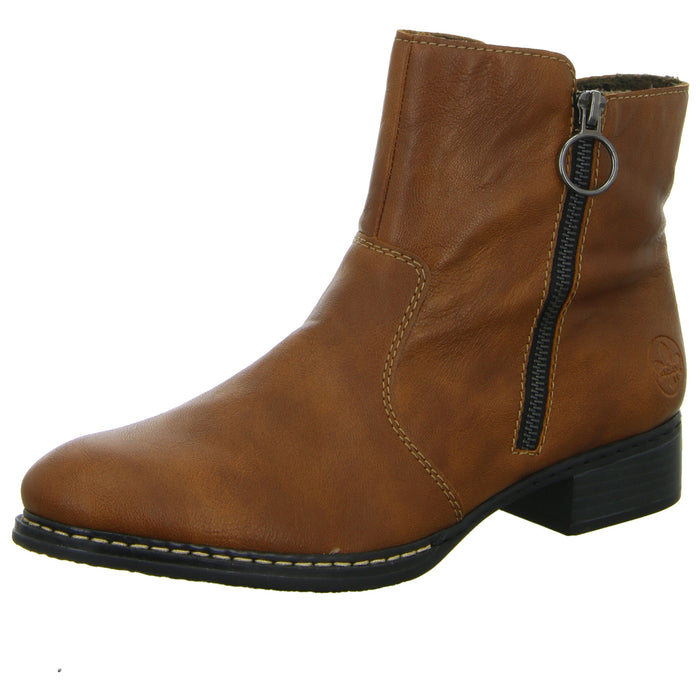 Rieker Schlupf-/Reißverschlußstiefelette Warmfutter bis 35mm Absatz (casual)