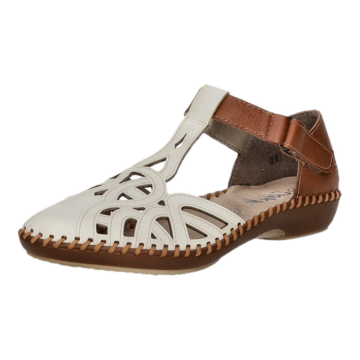 Rieker Slipper/Kletthalbschuh luftdurchlässig (durchbrochenes/geflochtenes Obermaterial) - SchuhEggers.de