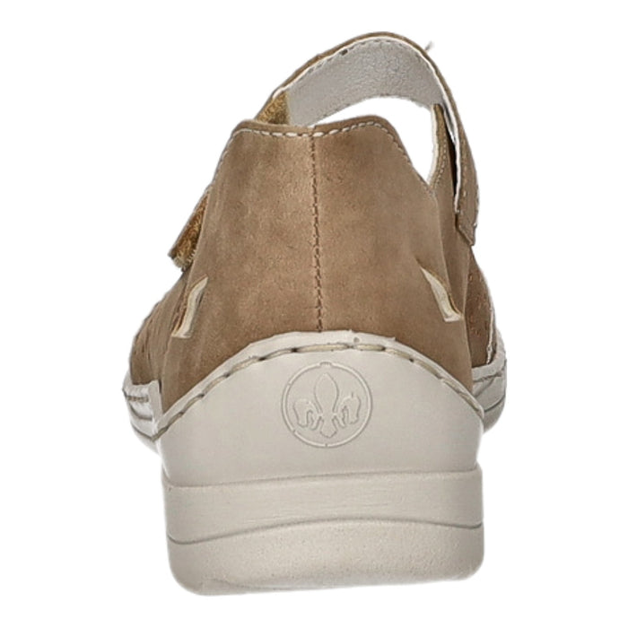Rieker Slipper/Kletthalbschuh luftdurchlässig (durchbrochenes/geflochtenes Obermaterial) - SchuhEggers.de