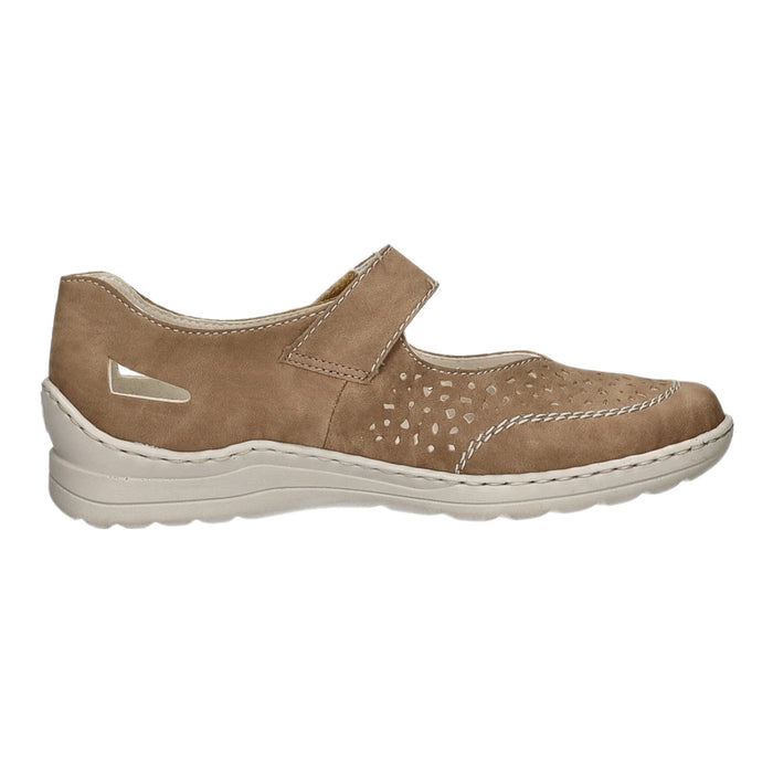 Rieker Slipper/Kletthalbschuh luftdurchlässig (durchbrochenes/geflochtenes Obermaterial) - SchuhEggers.de