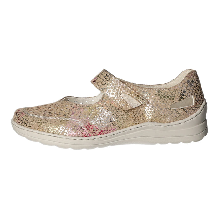 Rieker Slipper/Kletthalbschuh luftdurchlässig (durchbrochenes/geflochtenes Obermaterial) - SchuhEggers.de
