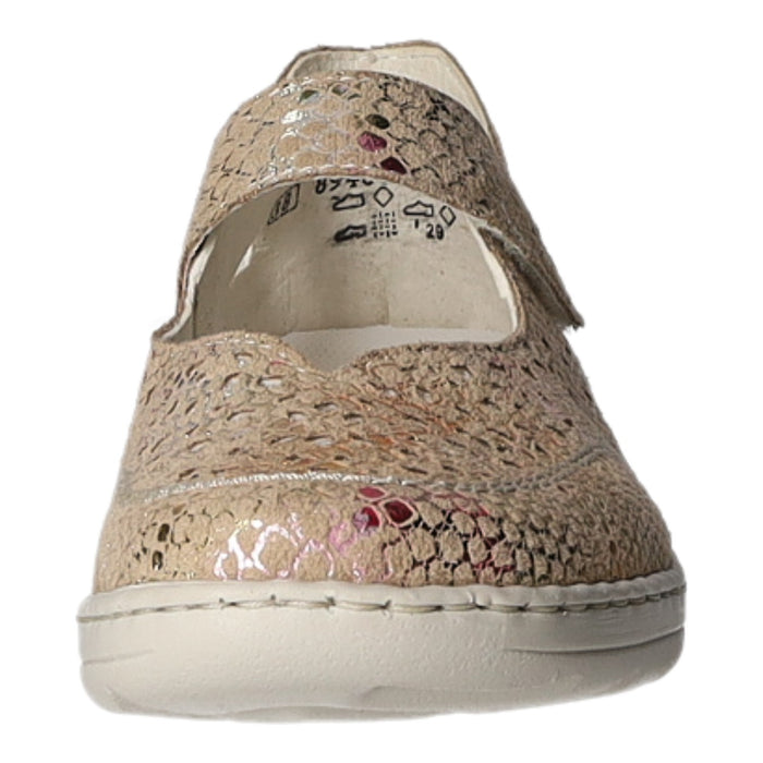 Rieker Slipper/Kletthalbschuh luftdurchlässig (durchbrochenes/geflochtenes Obermaterial) - SchuhEggers.de