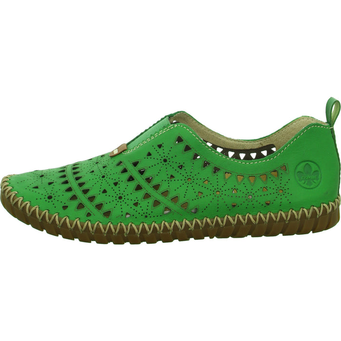 Rieker Slipper/Kletthalbschuh luftdurchlässig (durchbrochenes/geflochtenes Obermaterial) - SchuhEggers.de