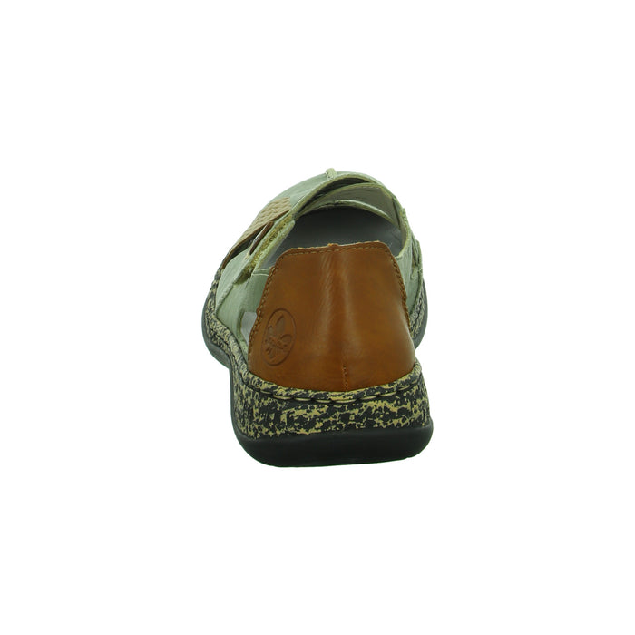Rieker Slipper/Kletthalbschuh luftdurchlässig (durchbrochenes/geflochtenes Obermaterial) - SchuhEggers.de