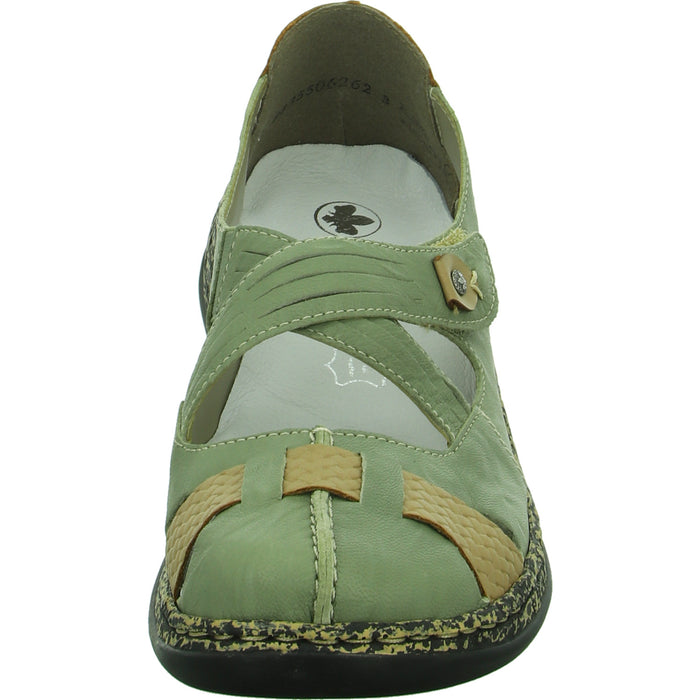 Rieker Slipper/Kletthalbschuh luftdurchlässig (durchbrochenes/geflochtenes Obermaterial) - SchuhEggers.de