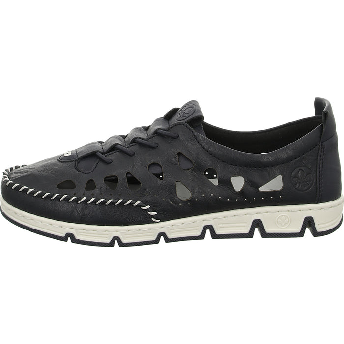 Rieker Slipper/Kletthalbschuh luftdurchlässig (durchbrochenes/geflochtenes Obermaterial) - SchuhEggers.de