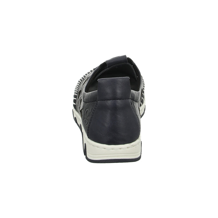 Rieker Slipper/Kletthalbschuh luftdurchlässig (durchbrochenes/geflochtenes Obermaterial) - SchuhEggers.de