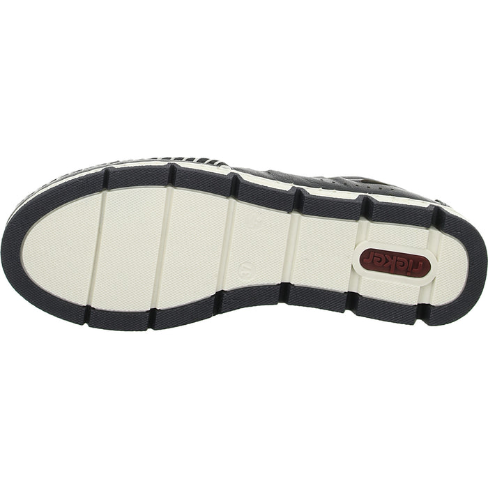 Rieker Slipper/Kletthalbschuh luftdurchlässig (durchbrochenes/geflochtenes Obermaterial) - SchuhEggers.de