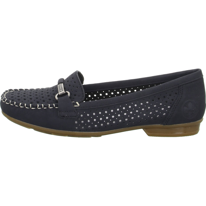 Rieker Slipper/Kletthalbschuh luftdurchlässig (durchbrochenes/geflochtenes Obermaterial) - SchuhEggers.de