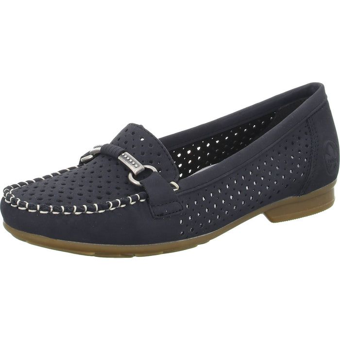 Rieker Slipper/Kletthalbschuh luftdurchlässig (durchbrochenes/geflochtenes Obermaterial) - SchuhEggers.de