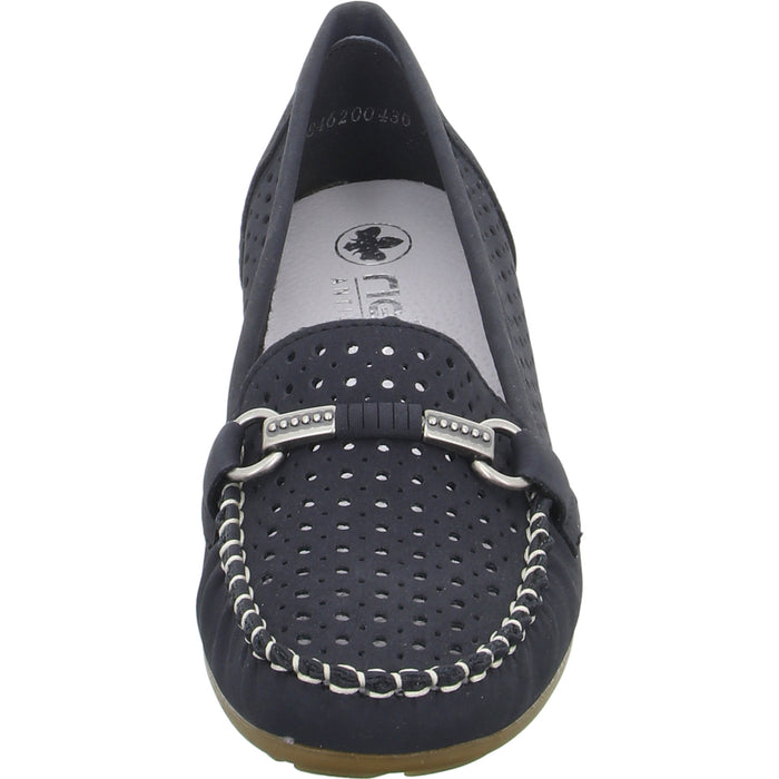 Rieker Slipper/Kletthalbschuh luftdurchlässig (durchbrochenes/geflochtenes Obermaterial) - SchuhEggers.de