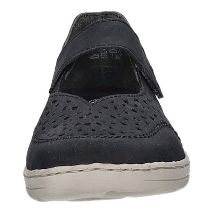 Rieker Slipper/Kletthalbschuh luftdurchlässig (durchbrochenes/geflochtenes Obermaterial) - SchuhEggers.de