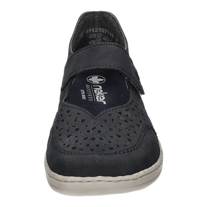 Rieker Slipper/Kletthalbschuh luftdurchlässig (durchbrochenes/geflochtenes Obermaterial) - SchuhEggers.de