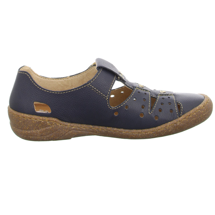 Rieker Slipper/Kletthalbschuh luftdurchlässig (durchbrochenes/geflochtenes Obermaterial) - SchuhEggers.de