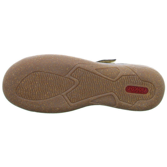 Rieker Slipper/Kletthalbschuh luftdurchlässig (durchbrochenes/geflochtenes Obermaterial) - SchuhEggers.de