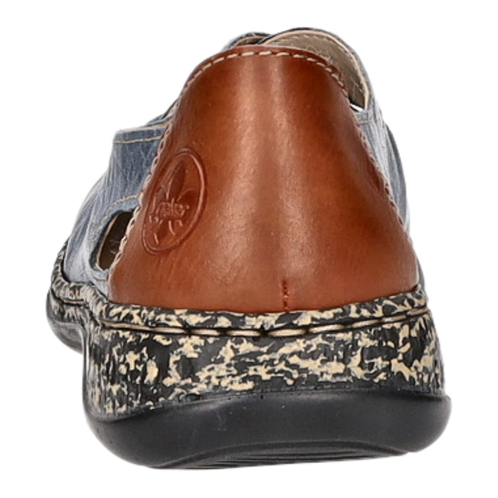 Rieker Slipper/Kletthalbschuh luftdurchlässig (durchbrochenes/geflochtenes Obermaterial) - SchuhEggers.de