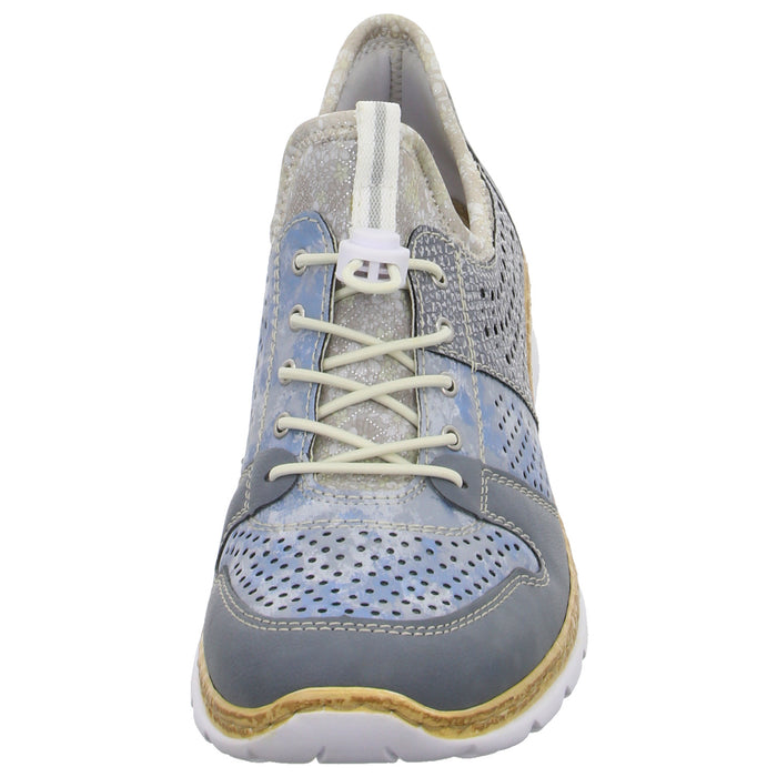 Rieker Slipper/Kletthalbschuh luftdurchlässig (durchbrochenes/geflochtenes Obermaterial) - SchuhEggers.de