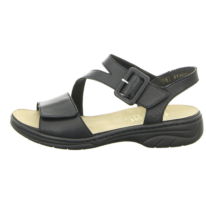 Rieker sandal with extra width up to 30mm sole height