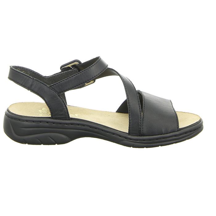 Rieker sandal with extra width up to 30mm sole height