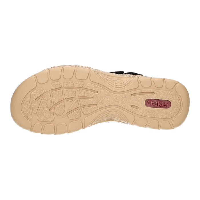 Rieker Sandalette mit Mehrweite bis 30mm Sohlenhöhe