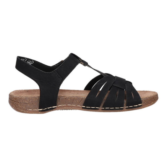 Rieker sandal with extra width up to 30mm sole height