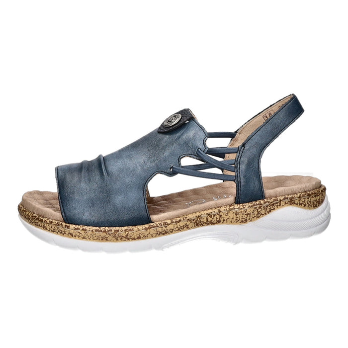 Rieker sandal with extra width up to 30mm sole height