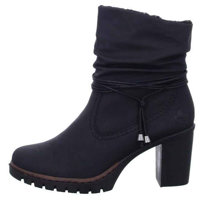 Rieker Schlupf-/Reißverschlußstiefelette Warmfutter ab 35mm Absatz