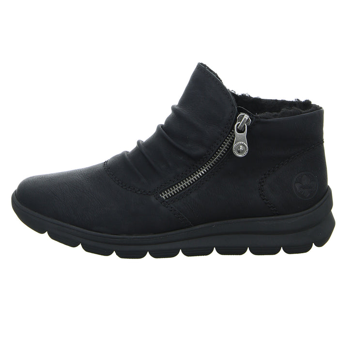 Rieker Schlupf-/Reißverschlußstiefelette Warmfutter bis 35mm Absatz (casual) - SchuhEggers.de