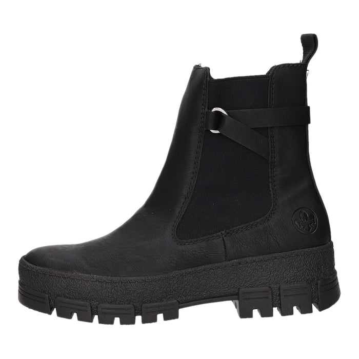 Rieker Schlupf-/Reißverschlußstiefelette Warmfutter bis 35mm Absatz (casual)