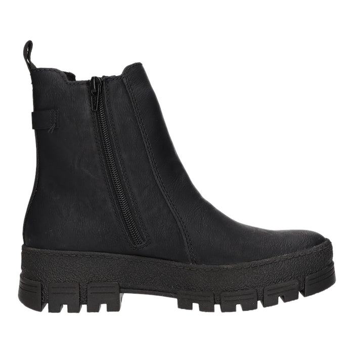 Rieker Schlupf-/Reißverschlußstiefelette Warmfutter bis 35mm Absatz (casual)