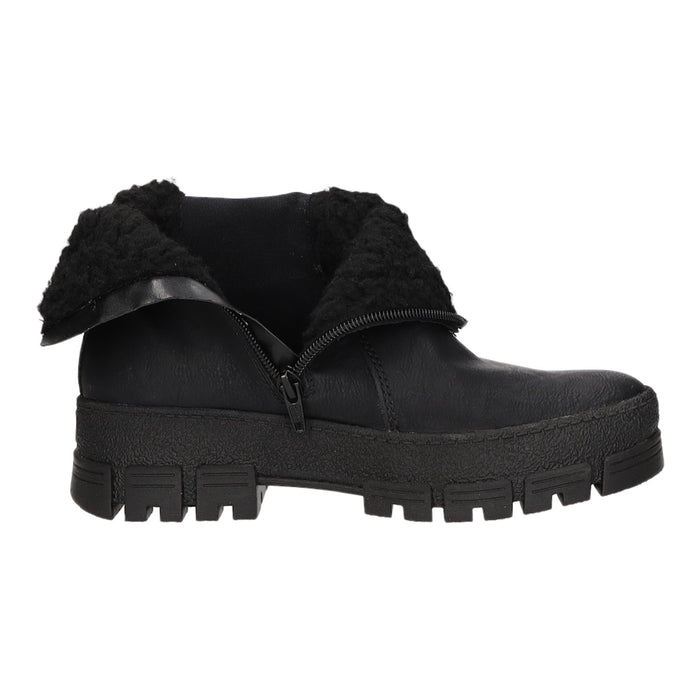 Rieker Schlupf-/Reißverschlußstiefelette Warmfutter bis 35mm Absatz (casual)