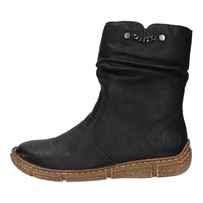 Rieker Schlupf-/Reißverschlußstiefelette Warmfutter bis 35mm Absatz (casual) - SchuhEggers.de