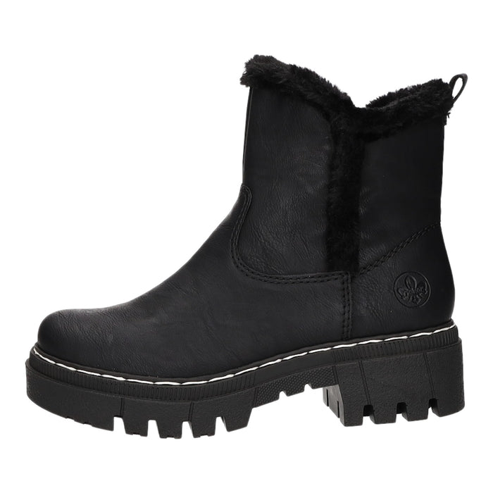 Rieker Schlupf-/Reißverschlußstiefelette Warmfutter bis 35mm Absatz (casual)
