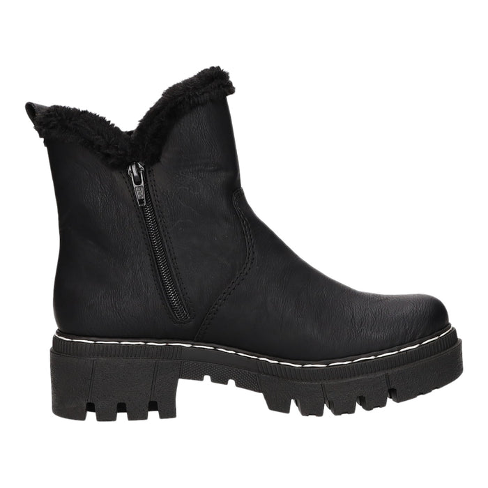 Rieker Schlupf-/Reißverschlußstiefelette Warmfutter bis 35mm Absatz (casual) - SchuhEggers.de