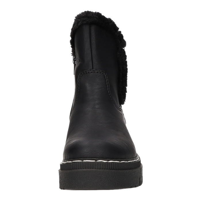 Rieker Schlupf-/Reißverschlußstiefelette Warmfutter bis 35mm Absatz (casual)