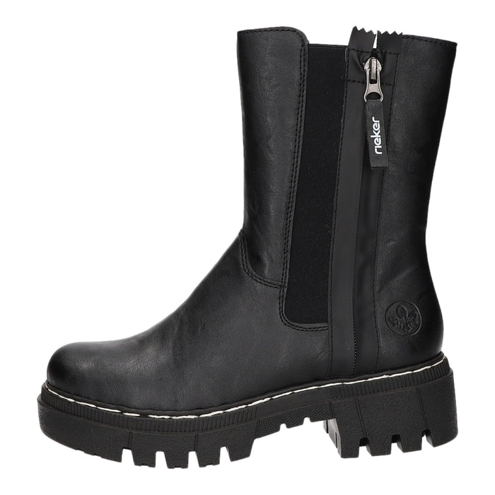 Rieker Schlupf-/Reißverschlußstiefelette Warmfutter bis 35mm Absatz (casual) - SchuhEggers.de