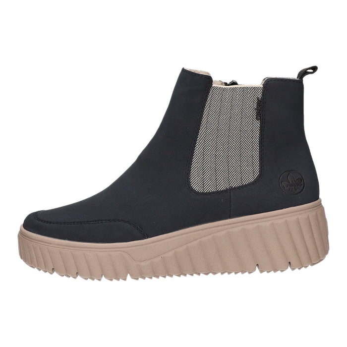 Rieker Schlupf-/Reißverschlußstiefelette Warmfutter bis 35mm Absatz (casual)